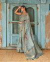 Chhap Vol 1 by Bhumi Pure Linen With Floral Digital Printed Saree Online Wholesale